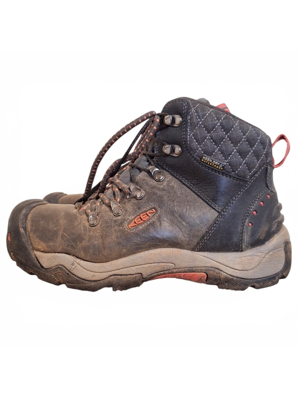 ✨️KEEN Women's Brown Hiking Boots - Rugged Waterproof Trail Boots! New Laces! - Picture 7 of 16